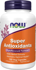 NOW Supplements Super Antioxidants with Herbal Extracts and a Broad Spectrum of Flavonoids for Immune Support 120 Veg Capsules