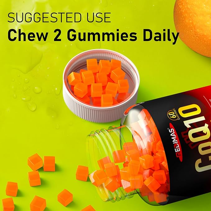 CoQ10 Gummies for Adults Fruit Flavored 60 Gummies