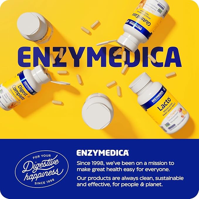 Enzymedica Candidase Enzymes for Gentle Cleansing Support Gut Health 120 Count