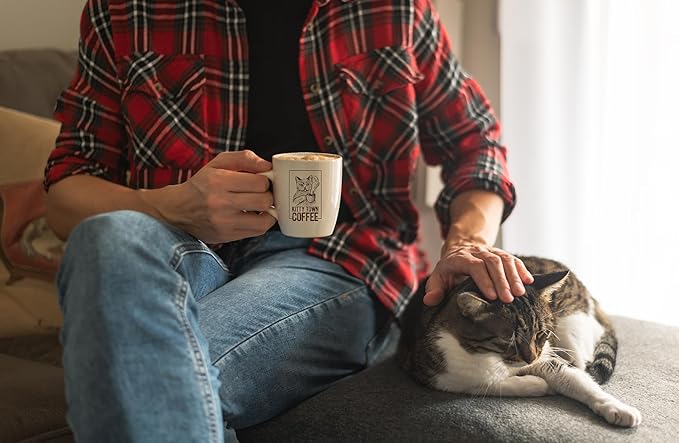 Kitty Town Coffee: Mooney's Midnight Espresso Blend Dark Roast Coffee From Brazil Guatemala &amp Papua New Guinea 2lb (32oz) Ground
