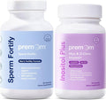 Premom Male Sperm Fortify Capsules - Male Fertility Supplements for Men Inositol Plus Bundle – Fertility Support for Women – 120 Count