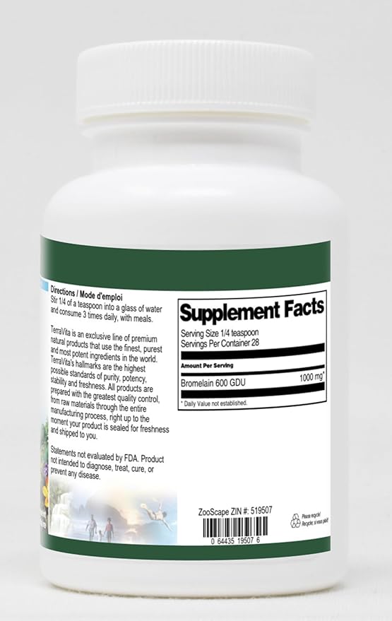 Bromelain 600 GDU Powder (1 oz ZIN: 519507)
