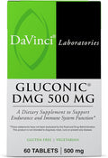 DAVINCI Labs Gluconic DMG 500 mg - Dietary Supplement to Support Endurance and Immune System Function* - with 500 mg NN-Dimethylglycine per Tablet - Vegetarian - Gluten-Free - 60 Chewable Tablets