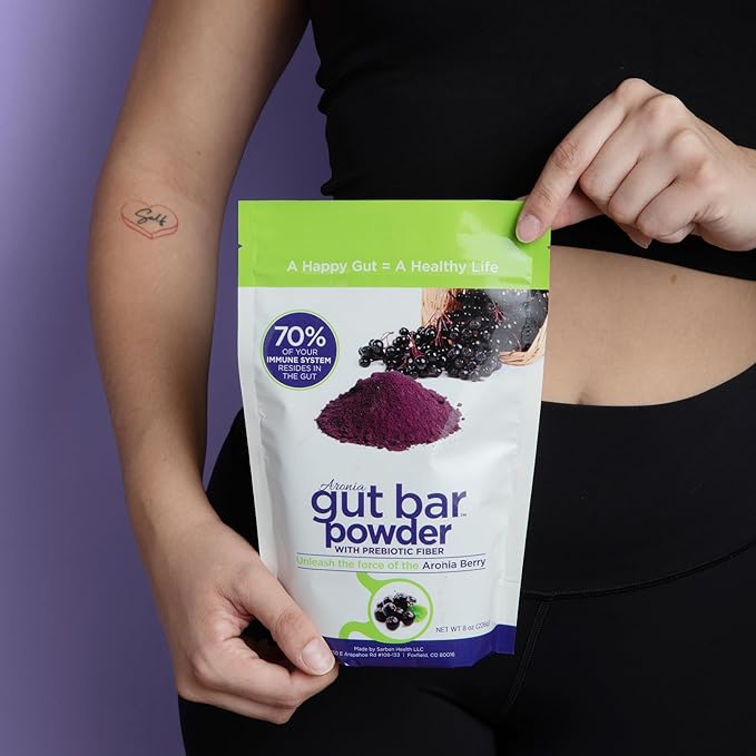 Aronia Powder | Aronia Berry Powder from Black Chokeberry Plant | 52 Servings | Supports Digestion and Gut Health | Made with Organic Aronia Berries | Black Chokeberry Supplement