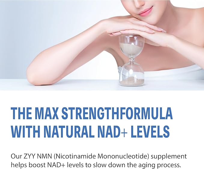 zyy NMN Supplement|Real Nicotinamide Mononucleotide|18000mg per Bottle 300mg per Serving|for Cellular Health Anti-Aging|120 Capsules