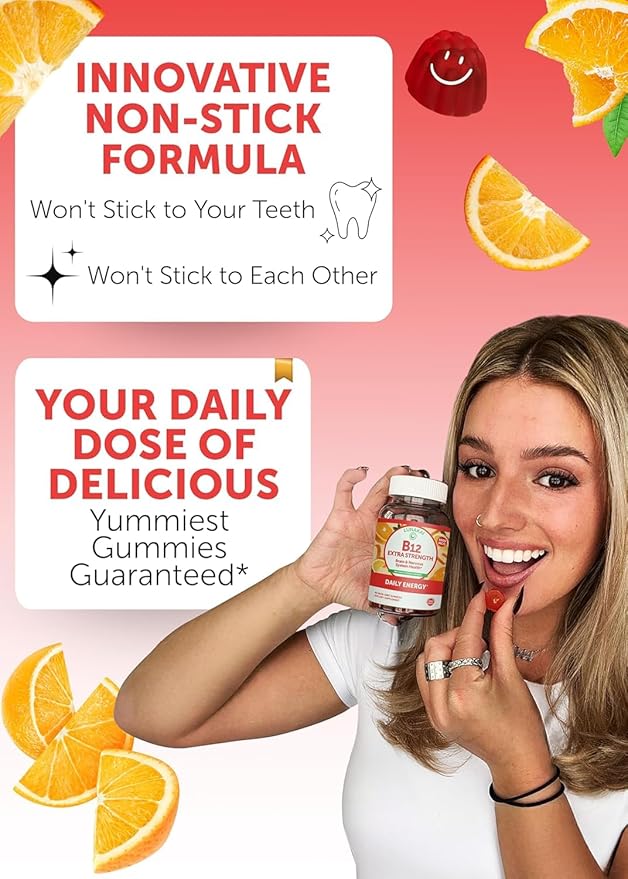 Lunakai Extra Strength 3000mcg Vitamin B12 Gummies - USA Made Delicious Daily Energy &amp Metabolism Support - Vegan B12 Methylcobalamin Supplement 60ct 3 Pack