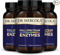 Dr. Mercola Full Spectrum Enzymes - 22 Different Enzymes - Supports Digestive &amp Immune Health - Helps Digest Carbohydrates Fats &amp Proteins - Non-GMO Gluten-Free &amp Soy-Free - 90 Capsules