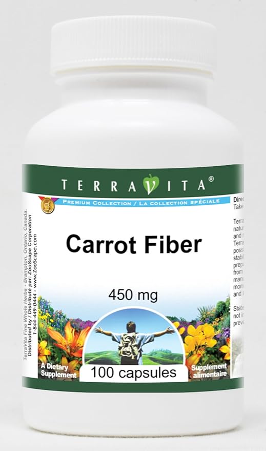 Carrot Fiber - 450 mg (100 Capsules ZIN: 519521) - 3 Pack