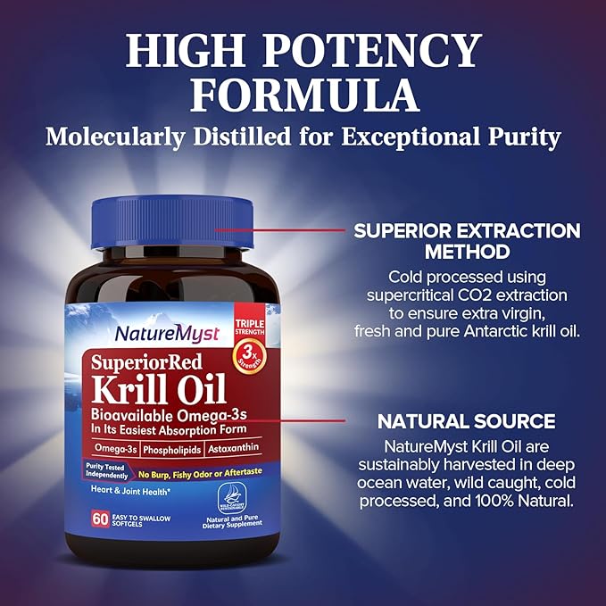 Krill Oil and Probiotics 50 Billion Bundle Professional Grade Non-GMO Heart Joint Gut Function &amp Immune Support