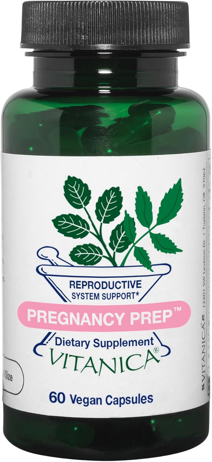 Vitanica Pregnancy Prep Reproductive System Support Vegan/Vegetarian 60 Capsules
