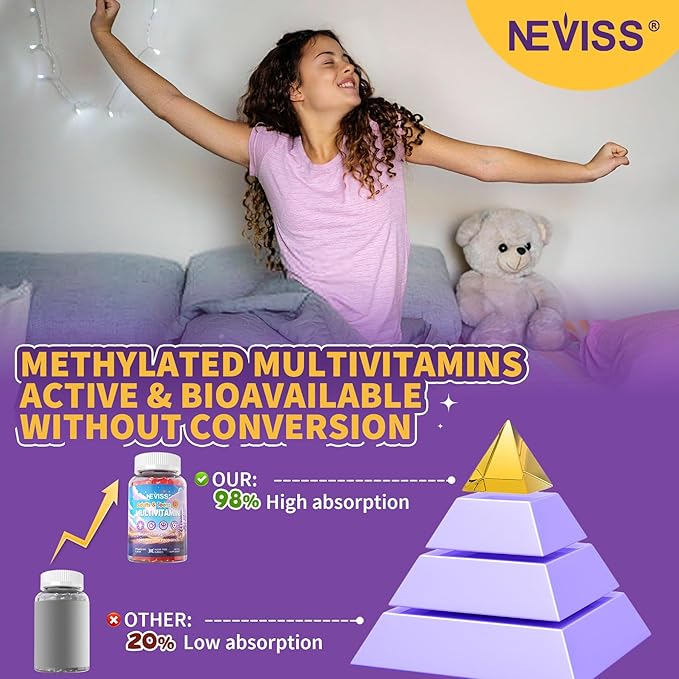 Teen Vitamins Methylated Multivitamin Gummies for Boys Girls 12-17 w/ Magnesium Glycinate Omega-3 L-Theanine for Teens Kids Calm &amp Focus Gummies Supplement 23-IN-1 Formula Sugar Free 120 ct