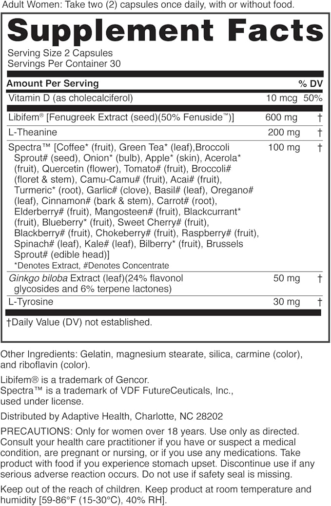 Nugenix Women's Libido Booster Supplement 60 Count
