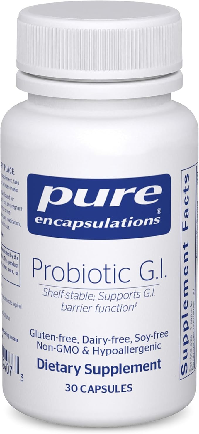Pure Encapsulations Probiotic G.I. - Shelf Stable Probiotic for Intestinal Health &amp Gastrointestinal Support - with Lactobacillus &amp Bifidobacterium - 30 Capsules