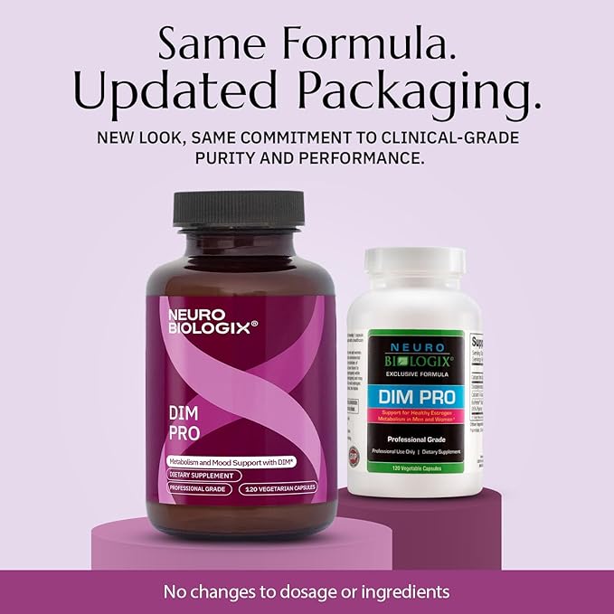 DIM Pro Hormone Support for Men &amp Women Plant Based Estrogen Metabolism &amp Detox Supplement with DIM Calcium D-Glucarate &amp BioPerine Promotes Balance Energy &amp Daily Wellness Vegetar