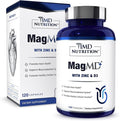 1MD Nutrition MagMD Plus - Magnesium with Zinc &amp D3 | Promotes Heart Health Supports Bone &amp Muscle Strength and Aids Immune System - 120 Ct