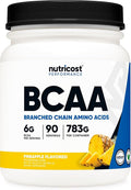 Nutricost BCAA Powder (Pineapple 90 Servings) - Optimal 2:1:1 Ratio