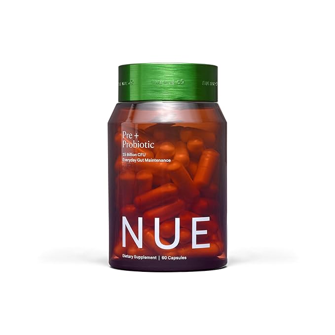 The Nue Co. (Debloat+ &amp Pre+ Probiotic Gut Health Supplement - Supports Digestive Balance Reduced Bloating &amp Microbiome Health - Vegan Clean &amp Gluten Free Daily Gut Health Regimen | 120