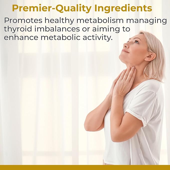 Premier Research Labs ThyroVen - Thyroid Support for Women Thyroid Support for Men Thyroid Supplement Thyroid Support Complex with Naturally-Sourced Iodine - 60 Capsules