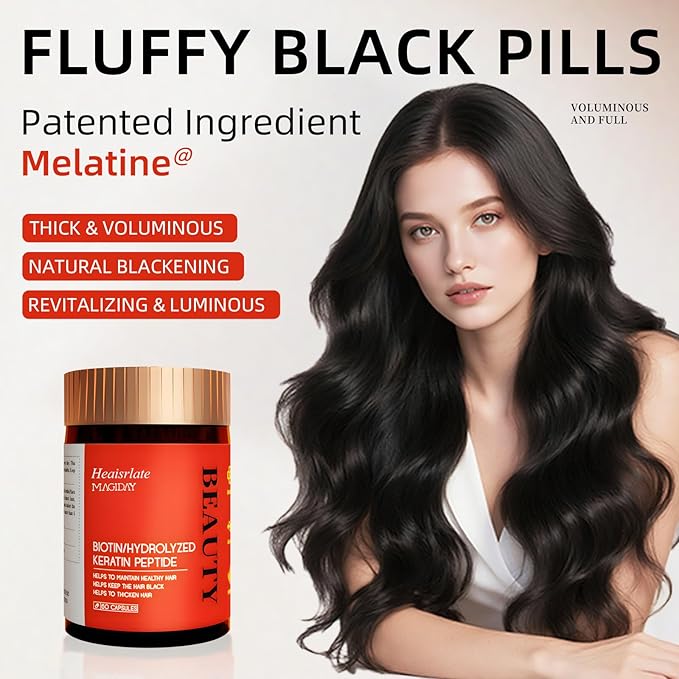 High Potency Biotin Supplement 11000mcg for Hair Growth Skin Health &amp Nail Strength - with MELATINE Hydrolyzed Keratin 200mg Hyaluronic Acid 100mg &amp Hair Health Complex Formula
