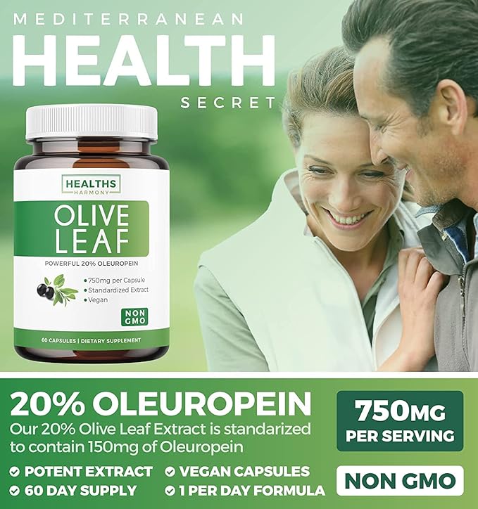 Bundle of Black Seed Oil Liquid &amp Olive Leaf Extract - Immune Support Synergy Bundle - Organic Black Seed Oil Liquid (8 fl oz) &amp Olive Leaf Extract with 20% Oleuropein Immune Supplement (60 Ca