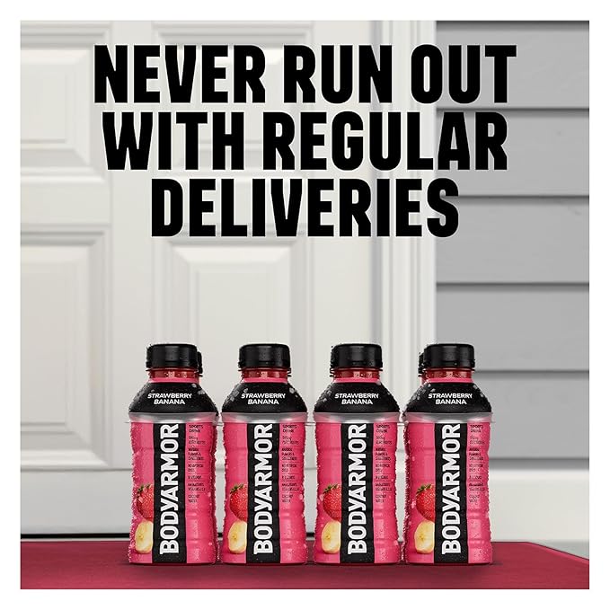 BODYARMOR Sports Drink Blackout Berry Electrolyte Drink Hydration 28 Fl Oz Bottles (15 Pack) Flavored Coconut Water with B Vitamins &amp Antioxidants
