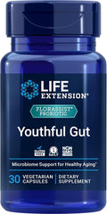 Life Extension FLORASSIST® Probiotic Youthful Gut Healthy Aging Supplement postbiotic and probiotic Blend Heart and Gut Health Non-GMO 1-Daily Gluten-Free Vegetarian 30 Capsules