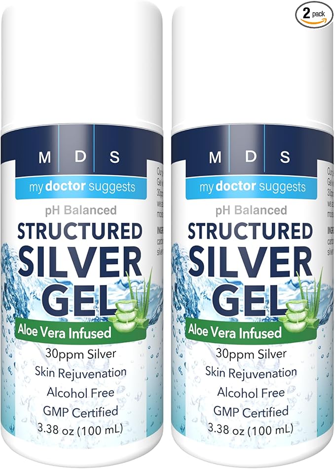 Silver Colloidal Gel with Aloe Vera 3.38 oz (Pack of 2)