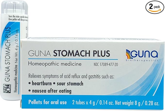 Guna Stomach Plus Homeopathic Digestive Stomach Acid Balance - 2 Tubes