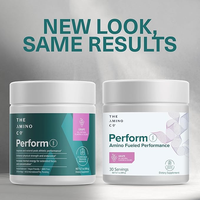 The Amino CO. - Heal - Post Workout Recovery Drink with Pure Eaa Amino Acid Formula - Creatine Monohydrate Powder for Efficient Muscle Repair Vegan and Keto-Friendly with Grape Flavor - 10.89oz.