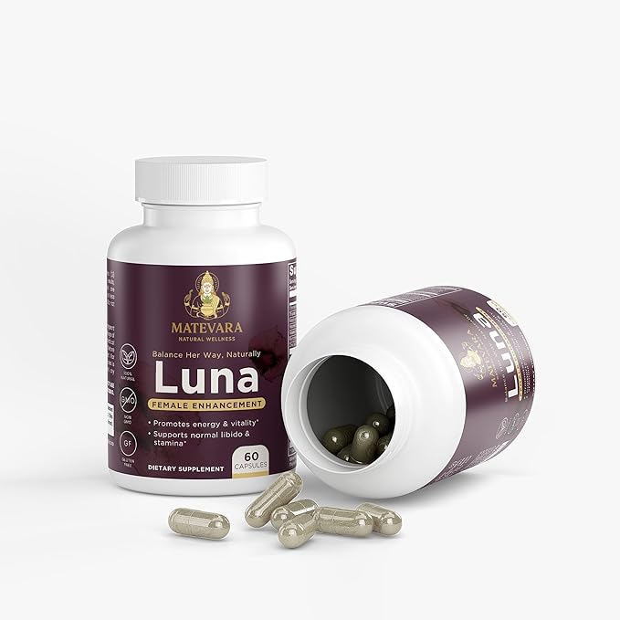 Luna Women's Vitality Supplement | Energy &amp Wellness Support Capsules | 60 Count