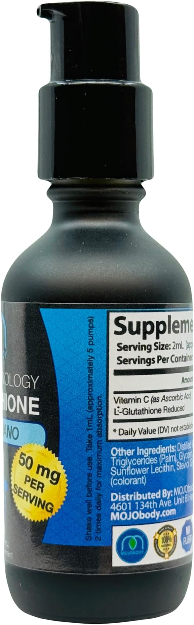 Nano Glutathione 2oz Pump Bottle: Elevate Your Health with 100% Absorption Ultra Nanotechnology Glutathione Master Antioxidant