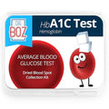 Dr. Boz - Hemoglobin A1C Home Test Kit - Blood Collection Kit with Lab Results - Blood Sugar &amp hbA1c Levels - Lancets Bandages Alcohol Wipe Envelope - Made in the USA - Diabetes Care &amp Self