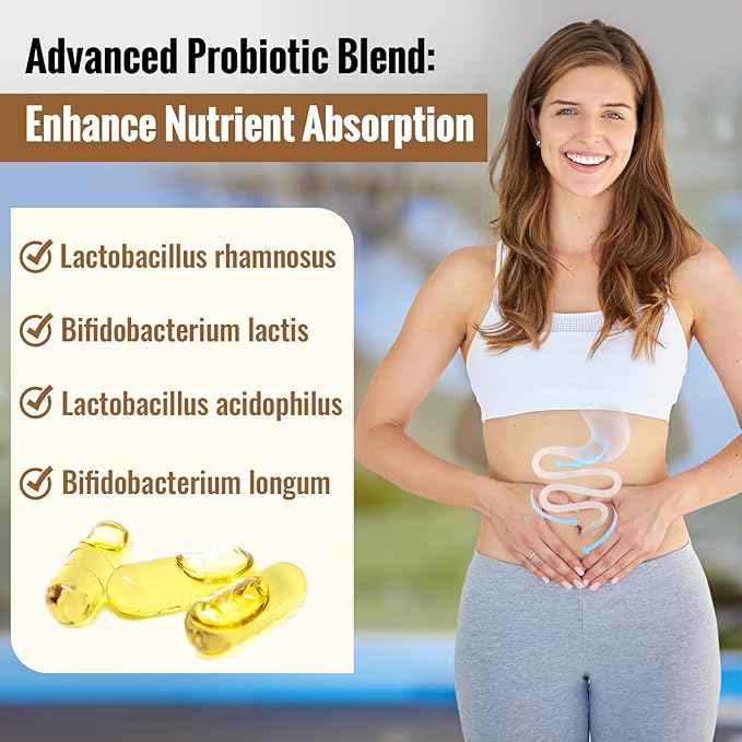 19-in-1 Hyaluronic Acid Capsules - Hylunaric Acid 1200 mg with Collagen Peptides Vitamin C Phytoceramides - for Skin Eyes Gastrointestinal Bones Support (1 Pack)