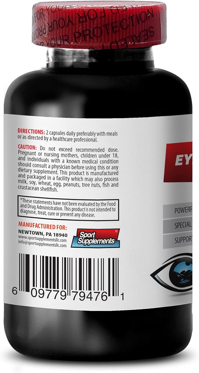 Eye Formula Lutein &amp zeaxanthin - Eye Vision Guard - Extra Strength Bilberry Supplement Eye Vitamins for Vision Bilberry Extract for Eyes Vision Support Pills Lutein with Bilberry 3B 180 Cap