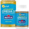 Qunol Advanced Omega 3 Krill and Fish Oil Complex 10x Better Bioavailability One Pill Dose 250mg EPA &amp DHA Supports Brain Eye Heart and Joint Health 90 Count (Pack of 1)