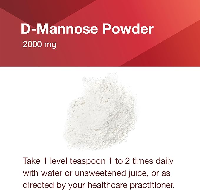 PROTOCOL FOR LIFE BALANCE D-Mannose Powder - 2g per Serving - Bladder Cleanse - Support Health Urinary Tract - for Men &amp Women - Kosher &amp Non-GMO - 3 oz