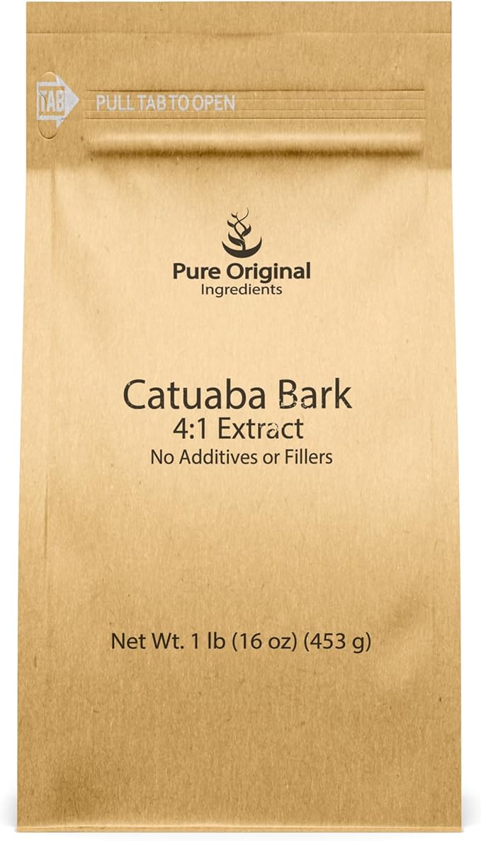 PURE ORIGINAL INGREDIENTS Catuaba Bark 4:1 Extract Fine Powder Dietary Supplement (16 Ounce)