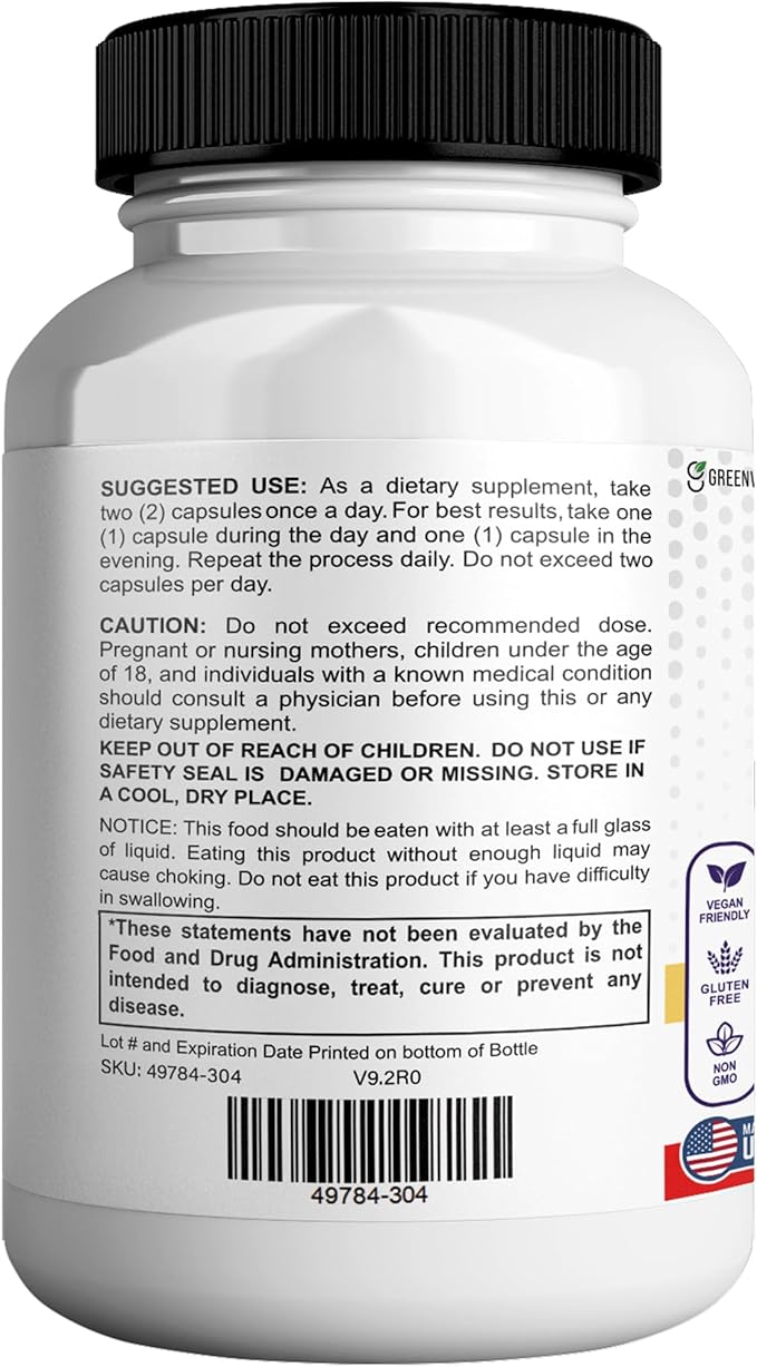 Balloon Lean Max Maximum Strength Dietary Supplement 60 Capsules Natural Ingredients 30-Day Supply (3)