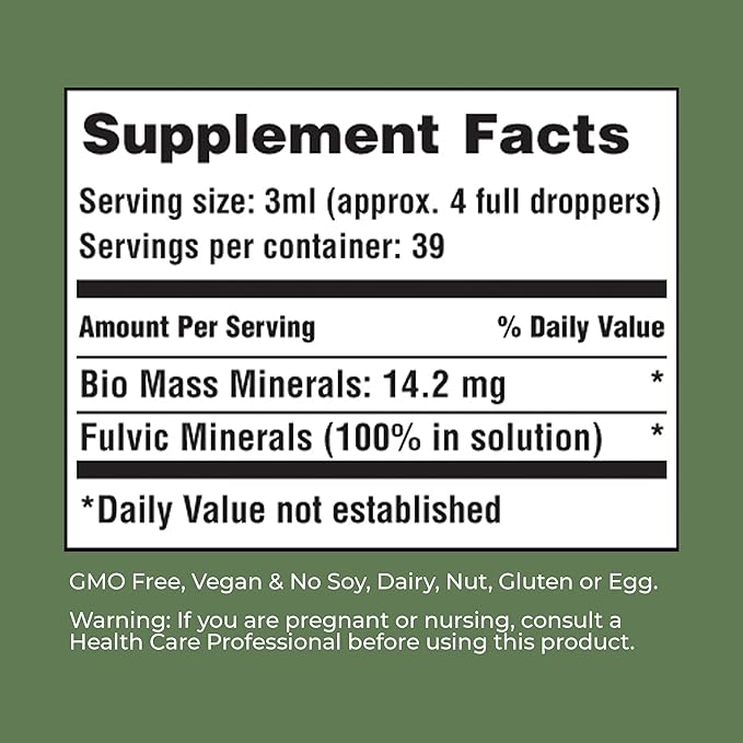 American Nutriceuticals - Vitality Boost Fulvic Acid w/Trace Mineral Drops - Multimineral Supplement -Rich in Amino Acids – Improves Energy Function