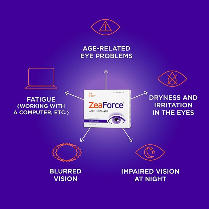 Excellent Vision with 1 Capsule/Day. Concentrated Composition. Multidirectional Action. Liquid Formula for Complete Absorption and Faster Effect. Laboratory Tested. (3 Month Supply)