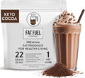 Fat Fuel Keto Cocoa 22g Premium Fats - with Grass Fed Butter MCT Oil Coconut &amp Redmond Real Salt - Instant Organic Cocoa One Net Carb A True Meal Replacement - 30 Bulk Powder Servings