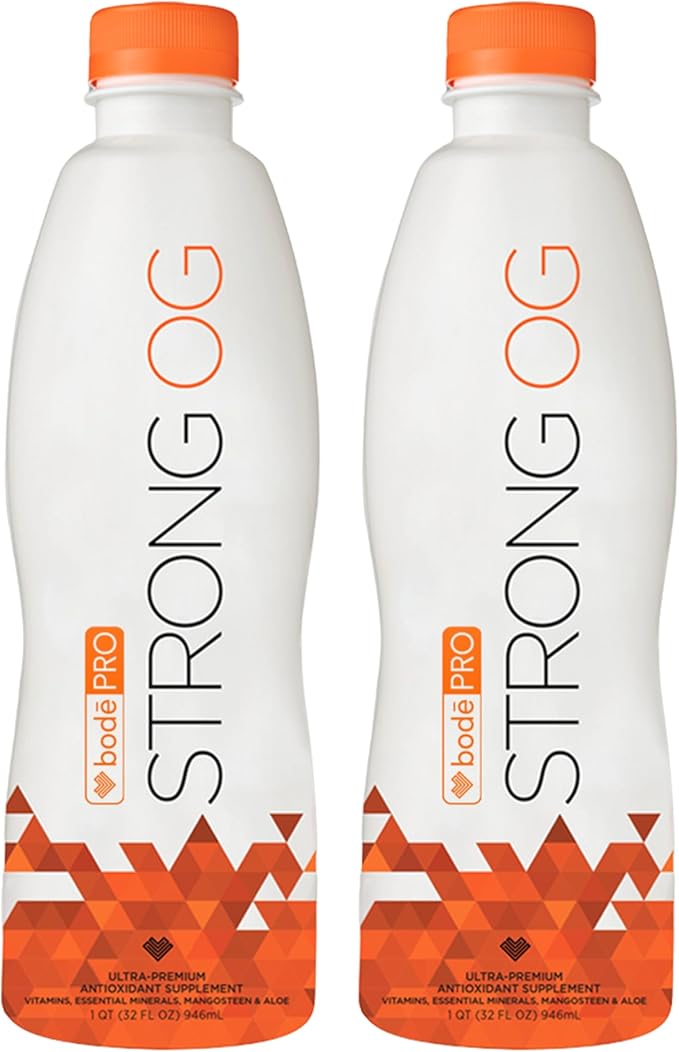 BodePRO Strong OG | Liquid Antioxidant | Magnesium Iron Zinc | Immune Booster | Vitamin C B12 D3 B6 A and E | Vitamins and Minerals | 32fl.oz.