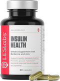 LES Labs Insulin Health – Metabolic Health and Support Lipid &amp Carbohydrate Metabolism – Berberine Chromium Olive Leaf Alpha Lipoic Acid &amp Vanadium – Non-GMO Supplement – 60 Capsules