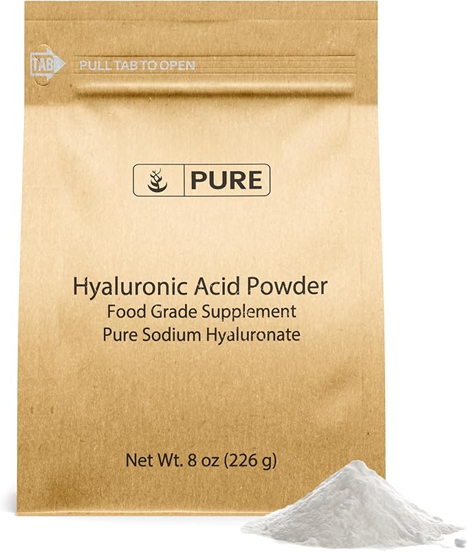 PURE ORIGINAL INGREDIENTS Hyaluronic Acid (8 oz) Water Soluble Fine Powder