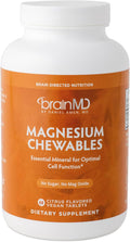 BRAINMD Dr Amen Magnesium Chewables Citrus - 60 Chewable Tablets - Essential Mineral for Optimal Cell Function - Supports Memory &amp Focus - Gluten Free - 60 Servings