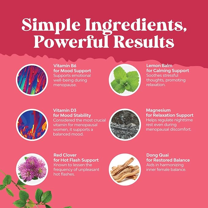 Bundle of Digestive Enzymes with Ox Bile Supplements for No Gallbladder for Pancrease Cleanse &amp Detox and Herbal Menopause Supplement - Female Hormone Balance for Night Sweats Hot Flashes Mood Swi
