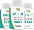 Liver Fit | Liver Cleanse Detox &amp Repair Formula - Natural Liver Support Supplement with Milk Thistle Extract Phyllanthus Amarus Extract Picrorhiza Kurrora Extract (Pack of 3)