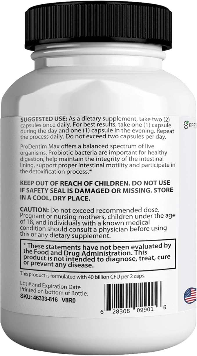 GumAktiv Max Probiotic Supplement 40 Billion CFU 60 Capsules Advanced Formula for Digestive Health (3)