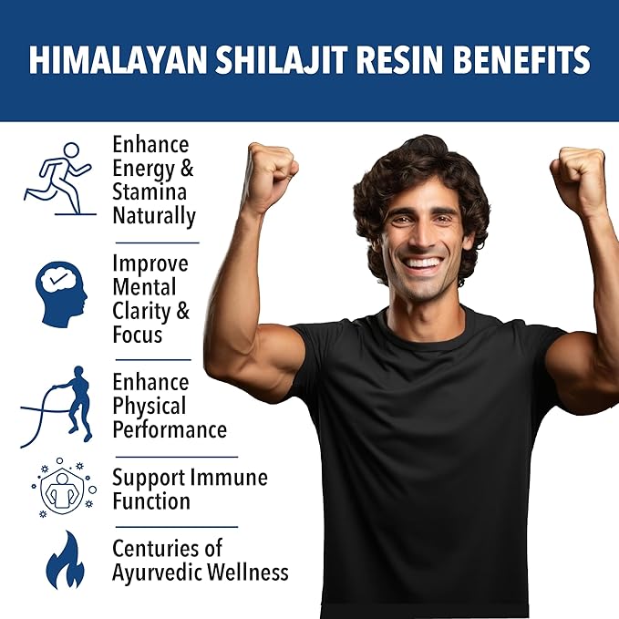 Siba Pure Himalayan Shilajit Resin for Men &amp Women - Triple Purified with 85+ Trace Minerals &amp 70% Fulvic Acid for Daily Use - Pure Shilajit for Natural Energy Stamina &amp Nutrient Absorpti