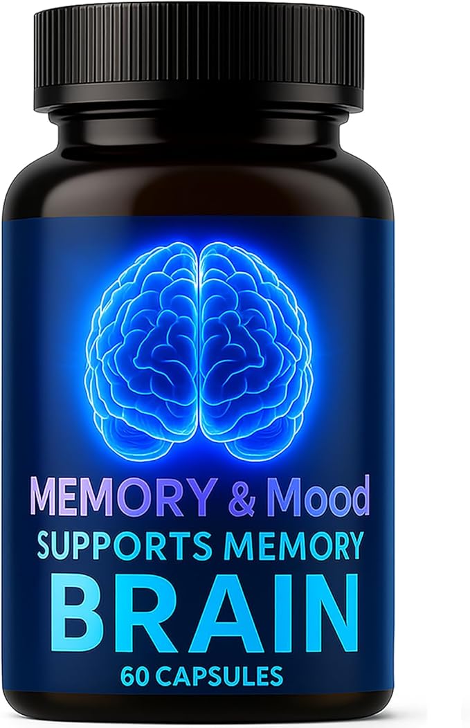 Nootropic Brain Supplements for Memory and Focus Cognitive Support Formula with B Vitamins Folate &amp Dihydromyricetin – Mental Clarity &amp Daily Performance 60 Capsules (1)